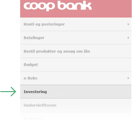 Klik på investering