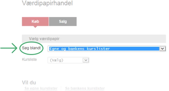 Vælg afdeling