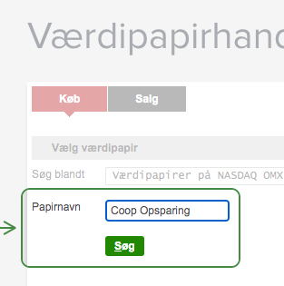 Køb Coop Opsparing investeringsbeviser