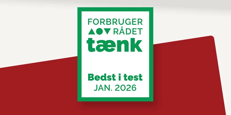 rød og pampas med logo